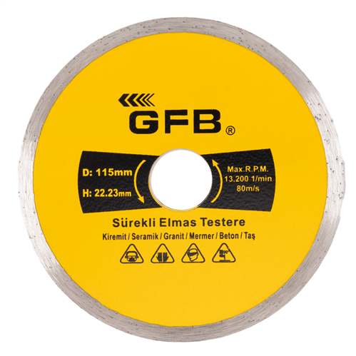 2380 GFB 115 MM SÜREKLİ TURBO ELMAS MERMER GRANİT